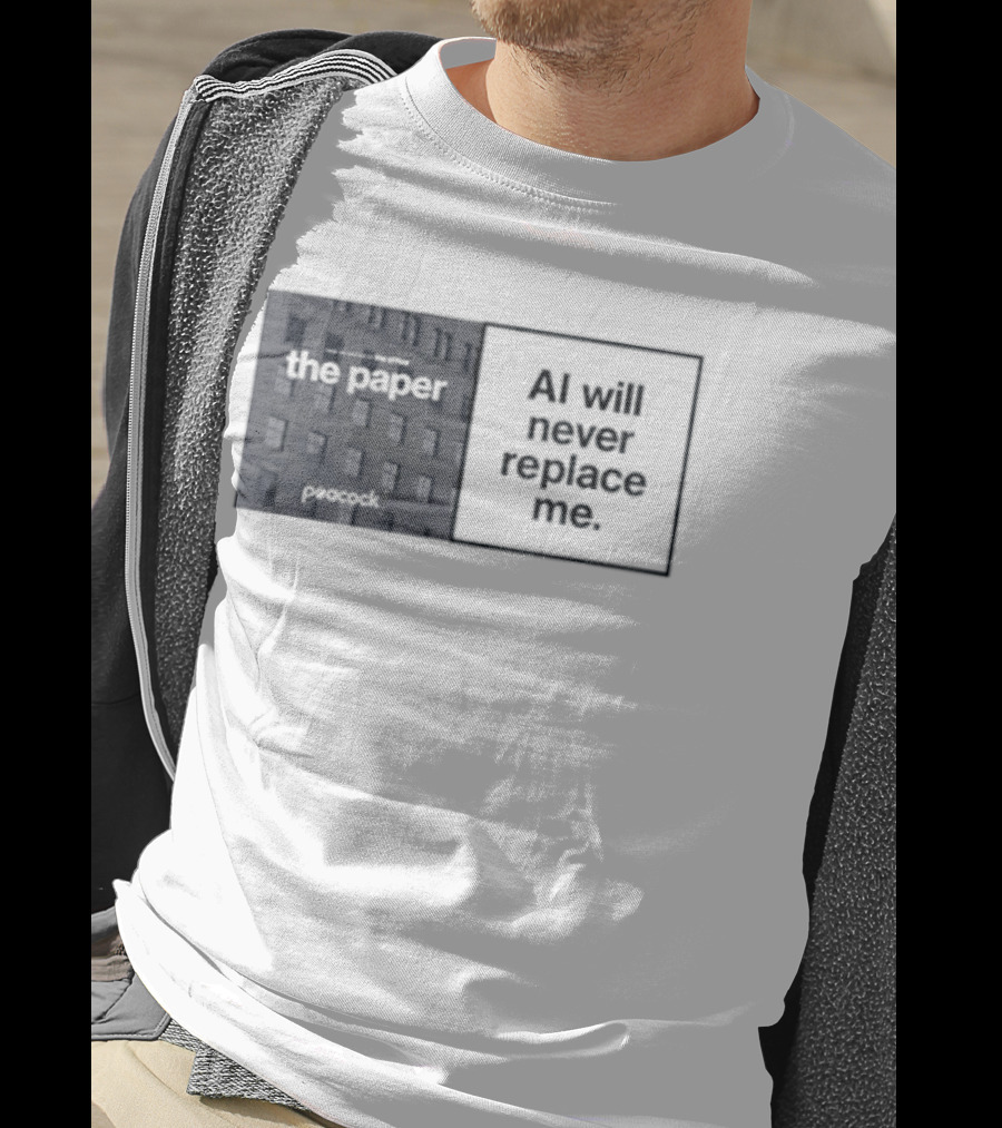 The Paper AI Will Never Replace Me T-Shirt