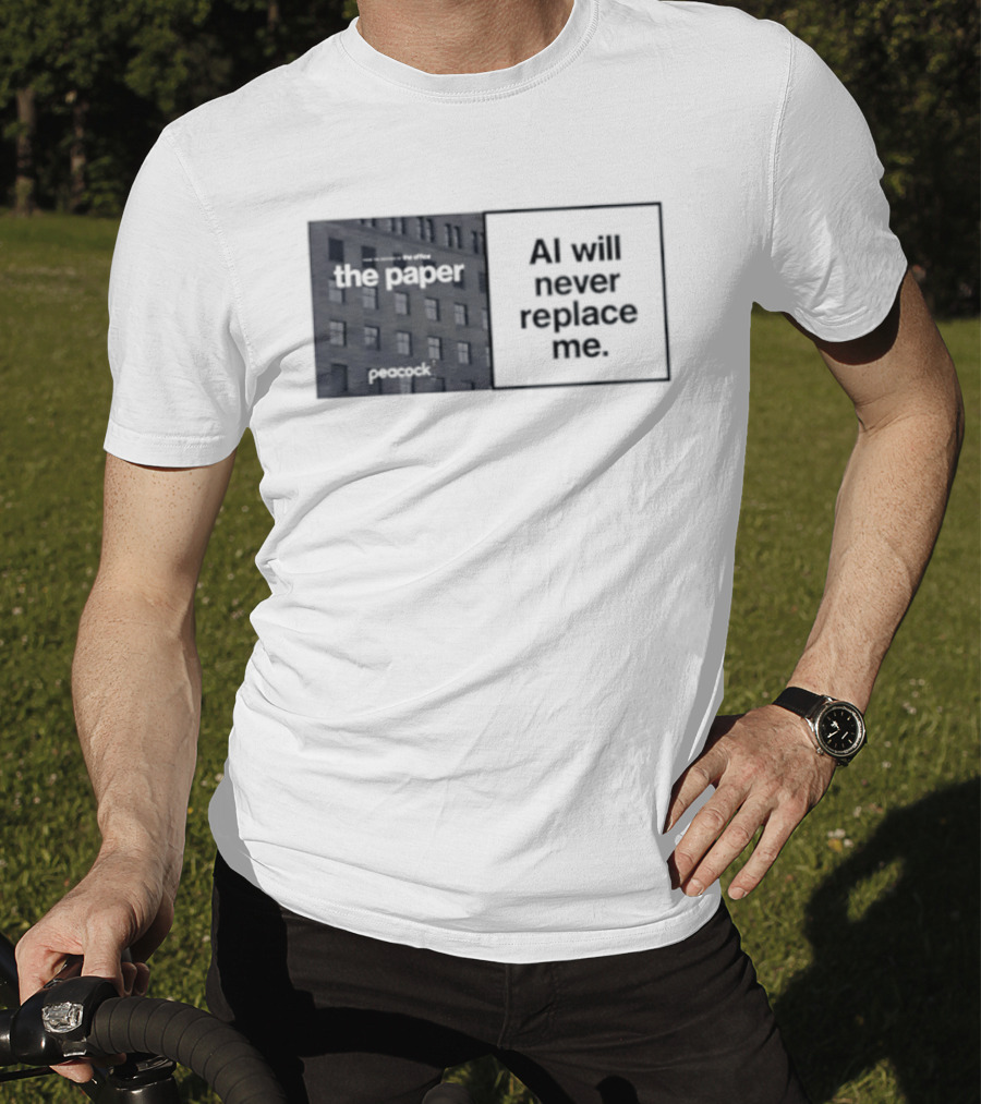 The Paper AI Will Never Replace Me T-Shirt
