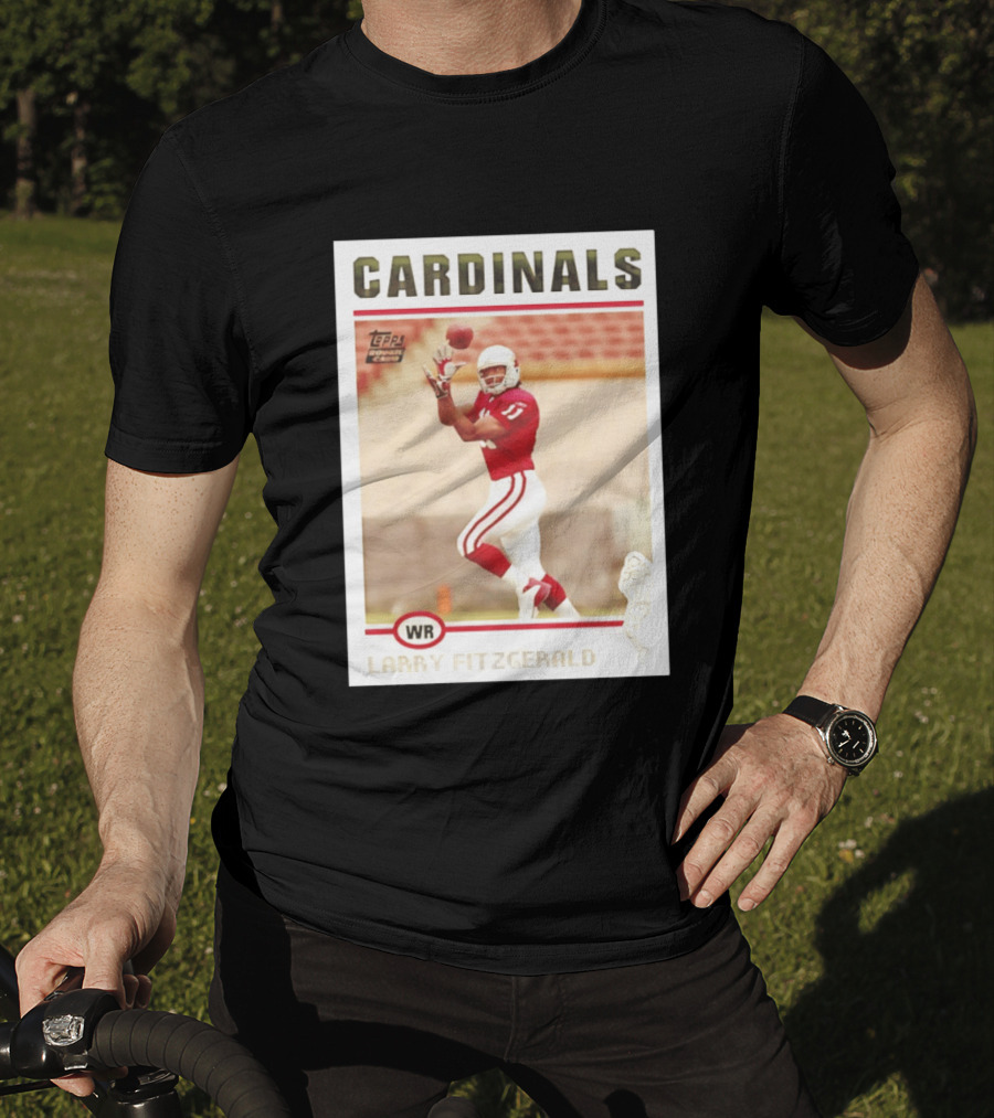 CARDINALS Larry Fitzgerald WR Topps Rookie Card T-Shirt