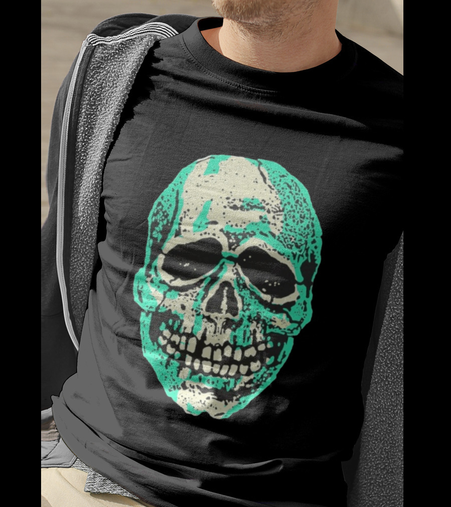 Halloween Trio Skull Spooky Gothic T-Shirt