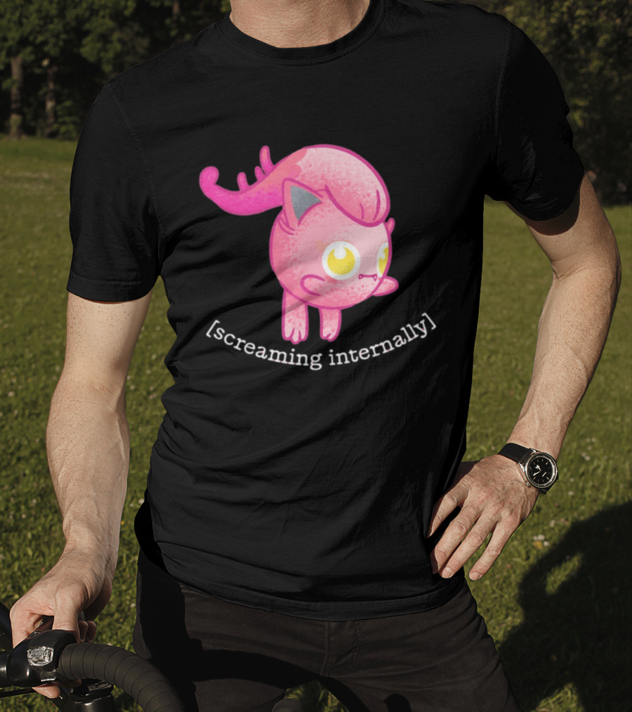 Jigglypuff Screaming Internally Pokemon Cute Expression T-Shirt
