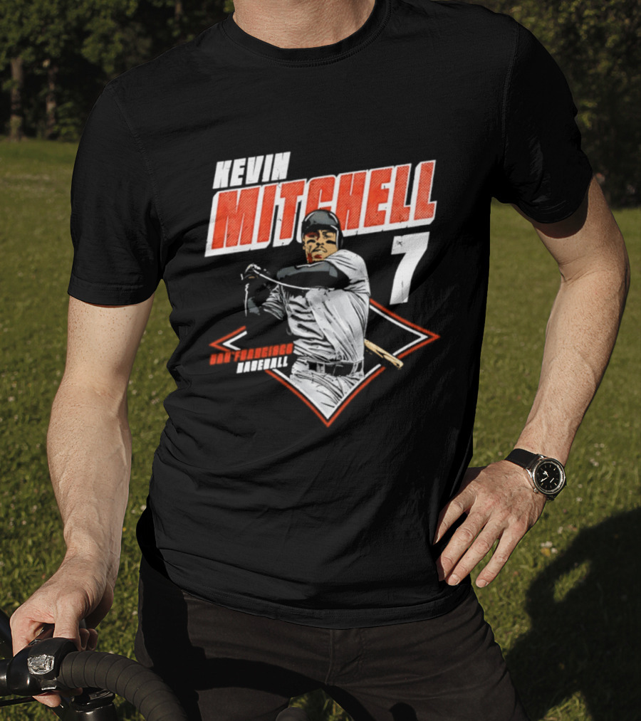 Kevin Mitchell 7 San Francisco Giants Baseball Diamond T-Shirt