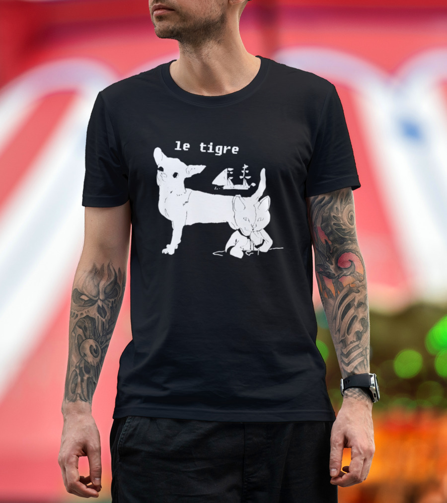 Le Tigre Chihuahua Cat Ship Kathleen Hanna T-Shirt