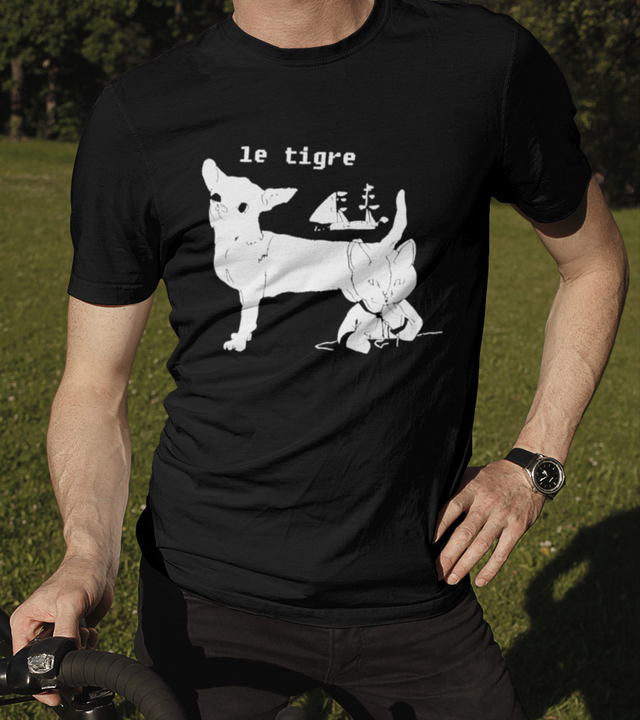 Le Tigre Chihuahua Cat Ship Kathleen Hanna T-Shirt