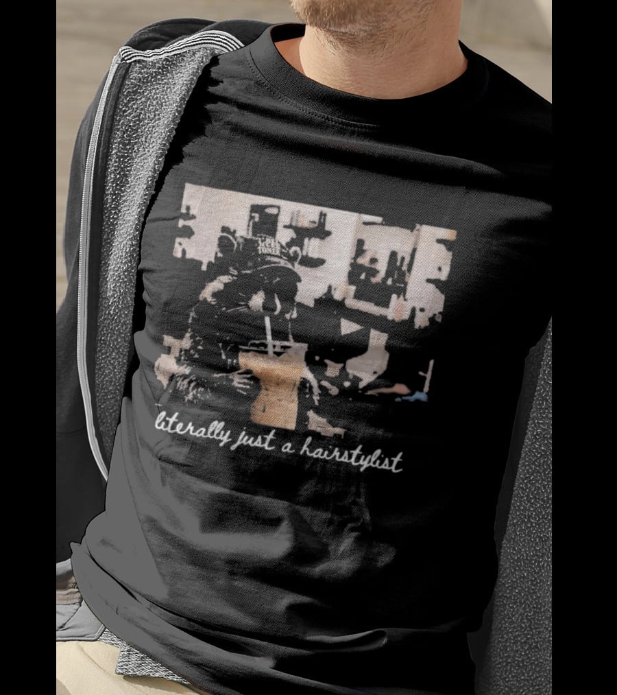 Literally Just A Hairstylist Coffee Raccoon T-Shirt