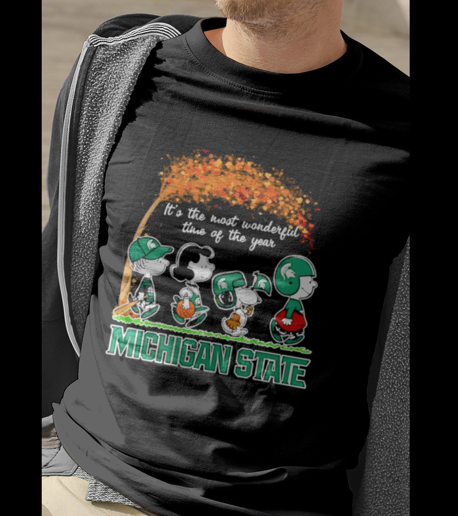 Michigan State Peanuts It's The Most Wonderful Time Of The Year Halloween 2026 T-Shirt