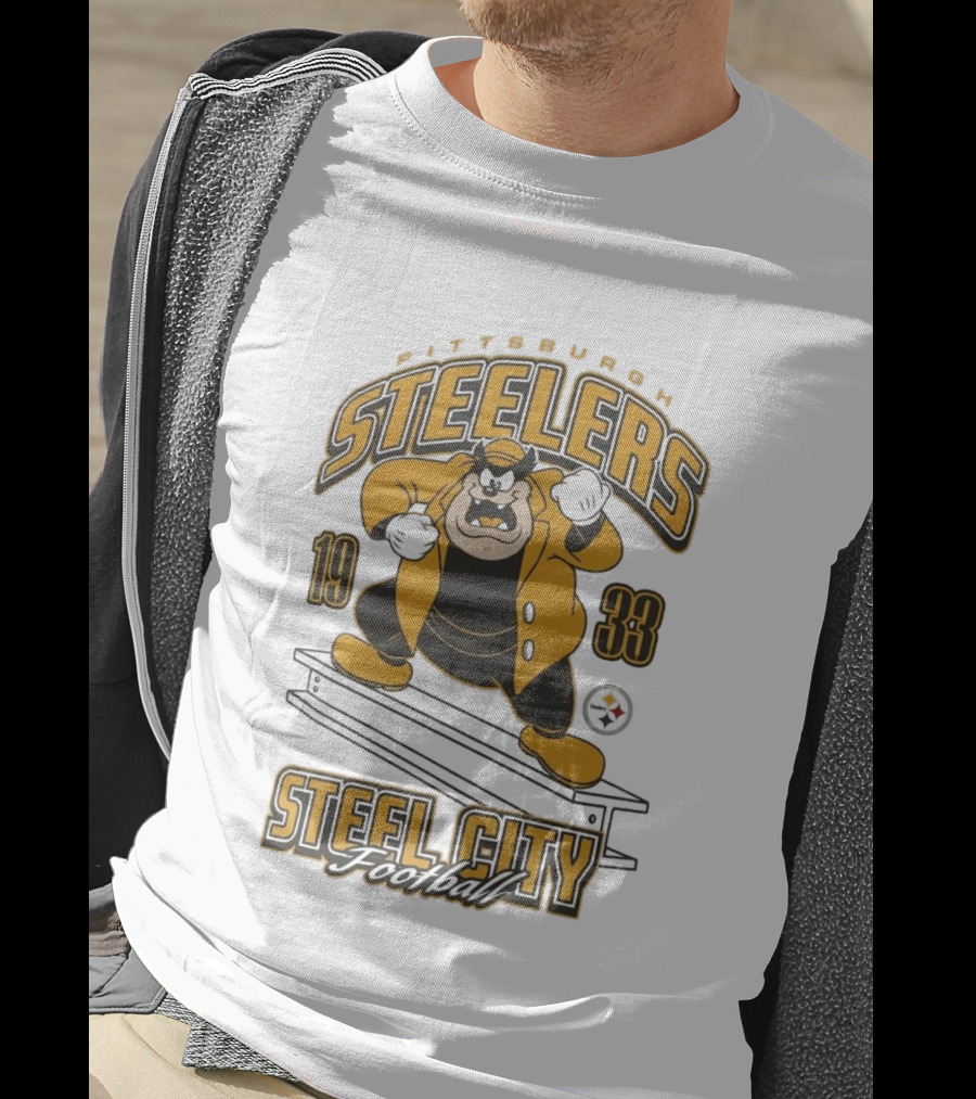1933 Pittsburgh Steelers Steel City Football T-Shirt