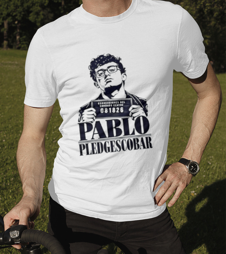 Agostino Abbatiello Pablo Pledgescobar Shot 081326 White Out T-Shirt
