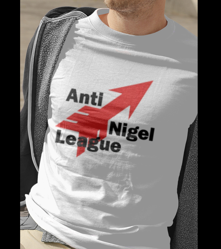 Anti Nigel League Arrow Text Gildan T-Shirt