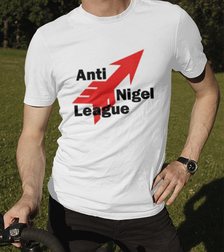 Anti Nigel League Arrow Text Gildan T-Shirt