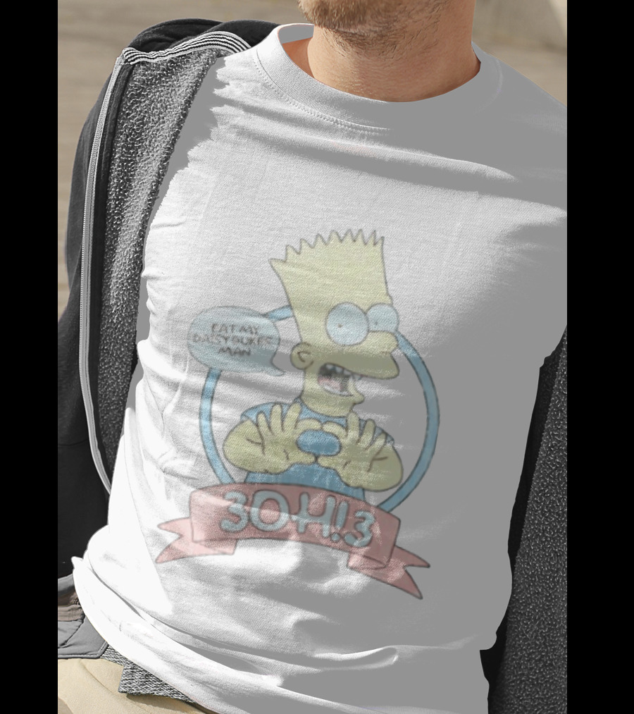 Bart Simpson Eat My Daisy Dukes Man 3OH!3 Collaboration T-Shirt