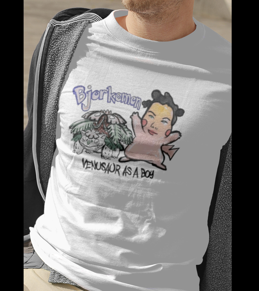 Bjorkemon Venusaur As A Boy Bootleg Bjork Pokemon T-Shirt
