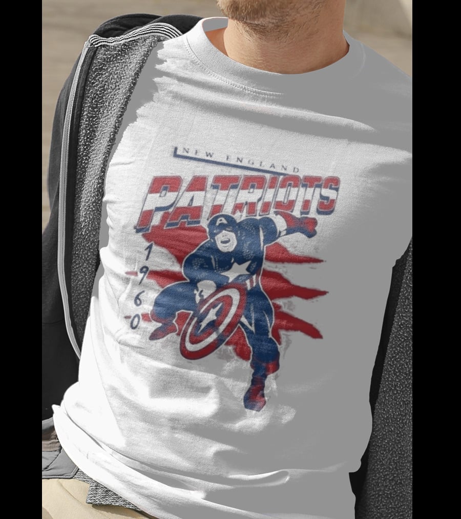 New England Patriots Captain America 2026 T-Shirt