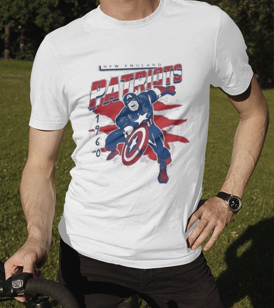 New England Patriots Captain America 2026 T-Shirt