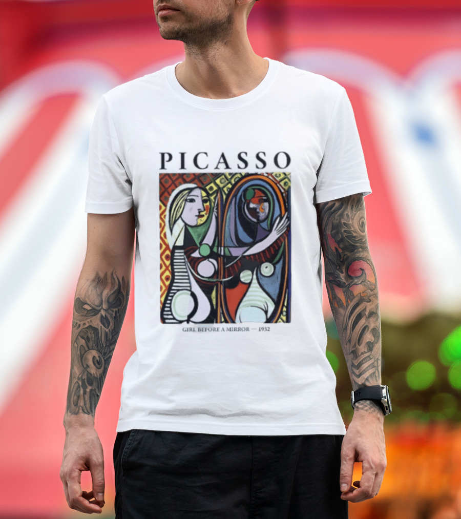 Pablo Picasso Girl Before A Mirror Painting T-Shirt