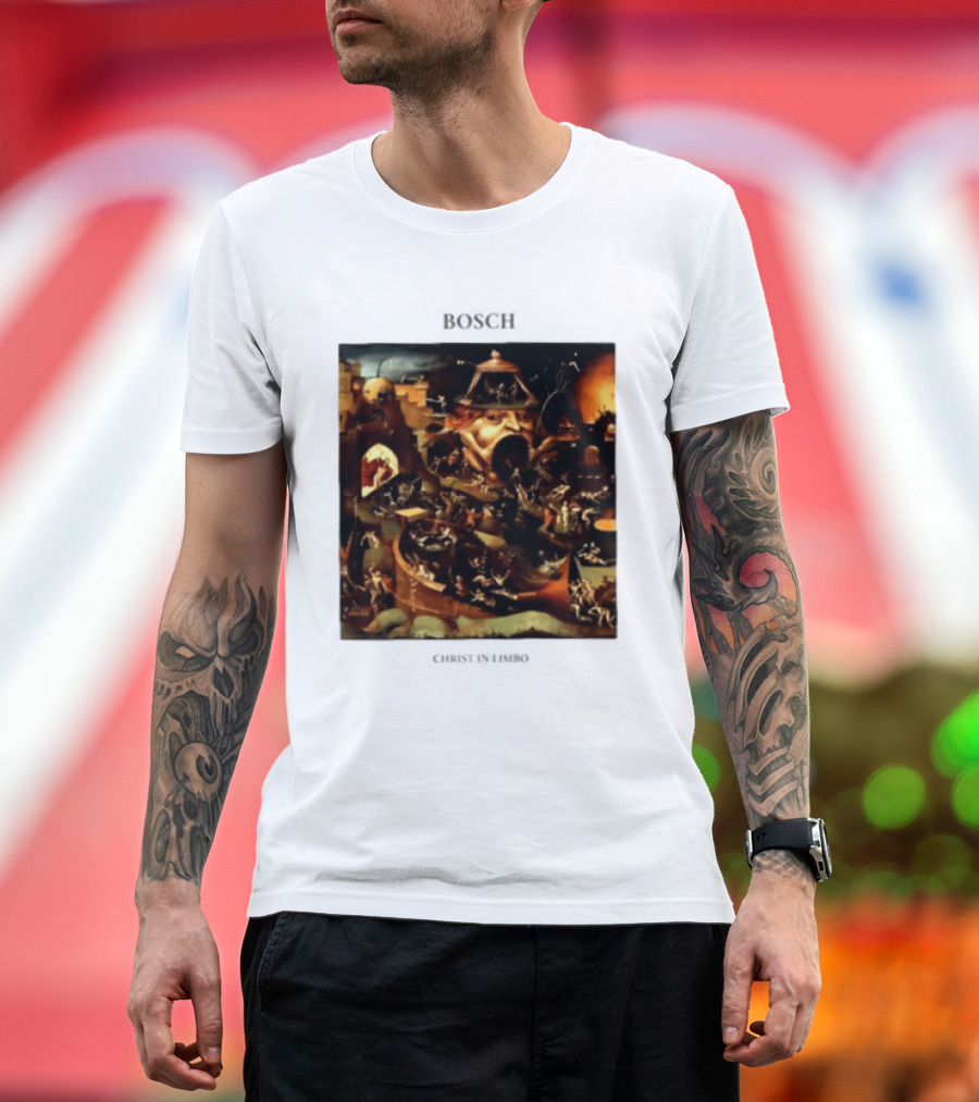 Hieronymus Bosch Christ In Limbo Medieval Painting Print T-Shirt