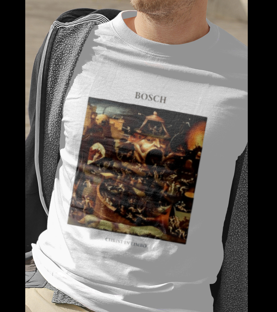 Hieronymus Bosch Christ In Limbo Medieval Painting Print T-Shirt