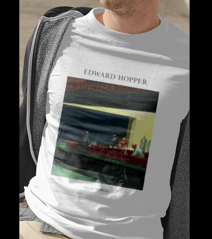 Edward Hopper Nighthawks Phillies Painting T-Shirt