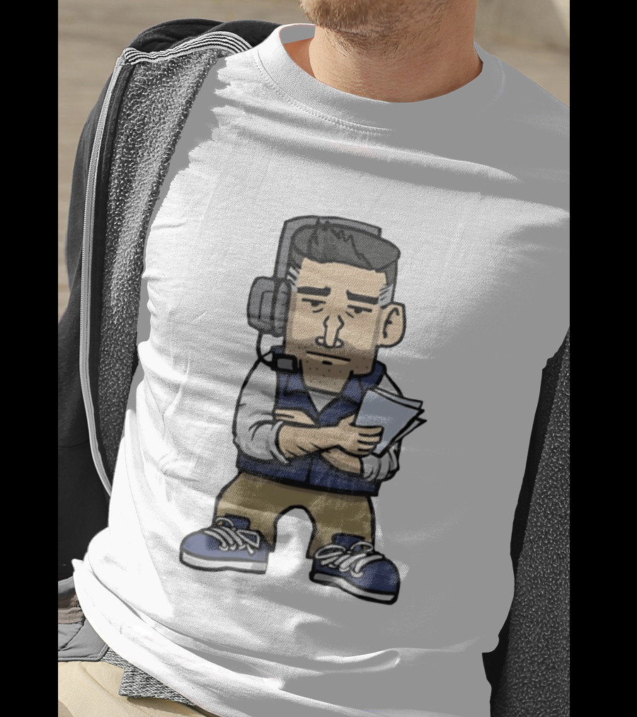 New England Patriots Mini Vrabel Mike Vrabel Football Coach Caricature T-Shirt