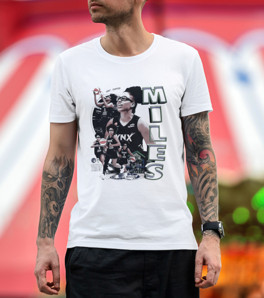 WNBA Olivia Miles Minnesota Lynx 2026 Basketball Collage T-Shirt