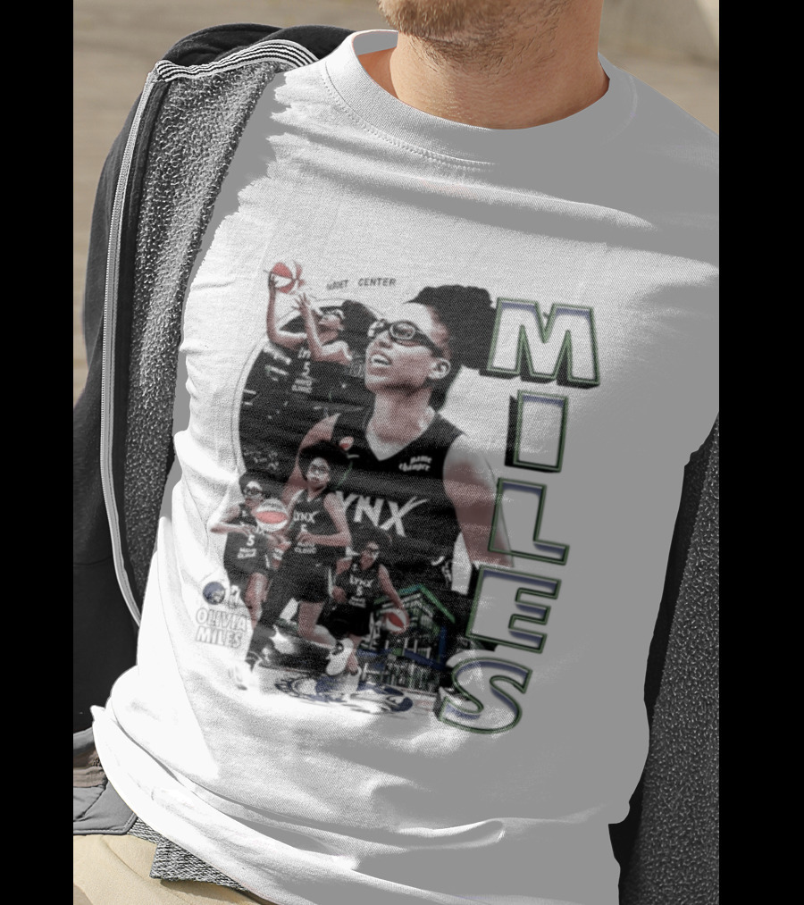 WNBA Olivia Miles Minnesota Lynx 2026 Basketball Collage T-Shirt