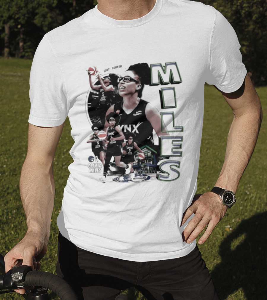 WNBA Olivia Miles Minnesota Lynx 2026 Basketball Collage T-Shirt