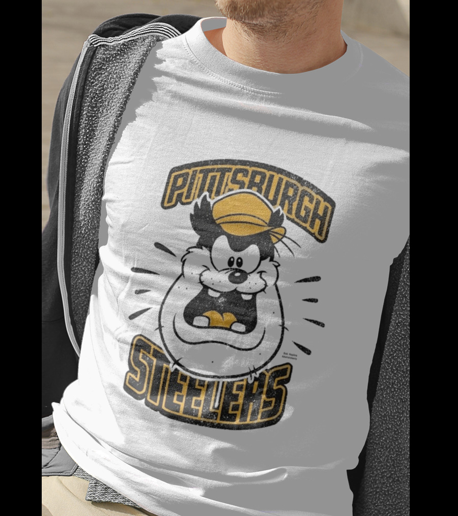 Pittsburgh Steelers Pete Character Yellow Hat T-Shirt