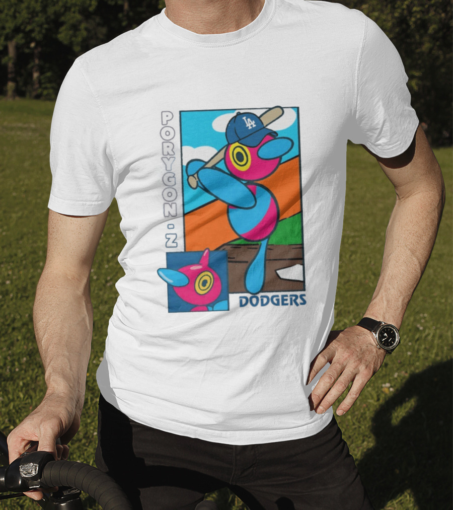 Porygon Z Los Angeles Dodgers Baseball Pokémon T-Shirt