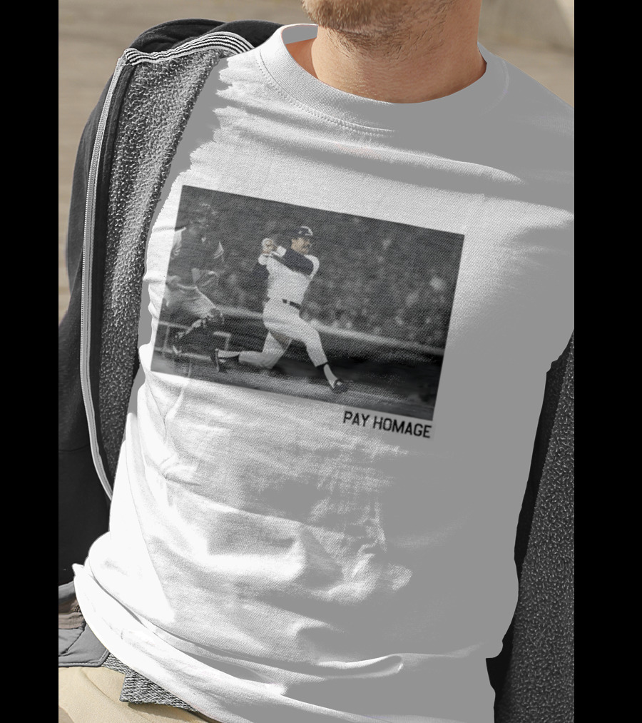 Reggie Jackson New York Yankees Baseball Pay Homage Iconic Swing Moment T-Shirt