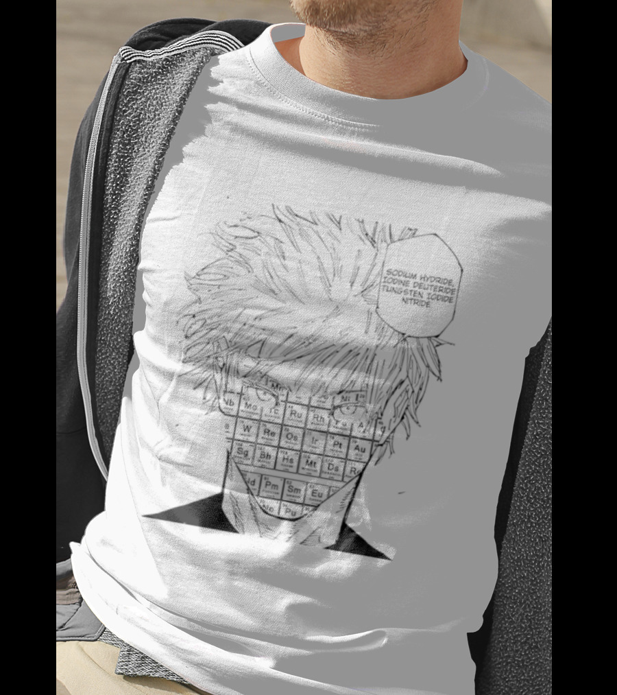 Satoru Gojo Lobotomy Kaisen NaH I'D WIN Manga T-Shirt
