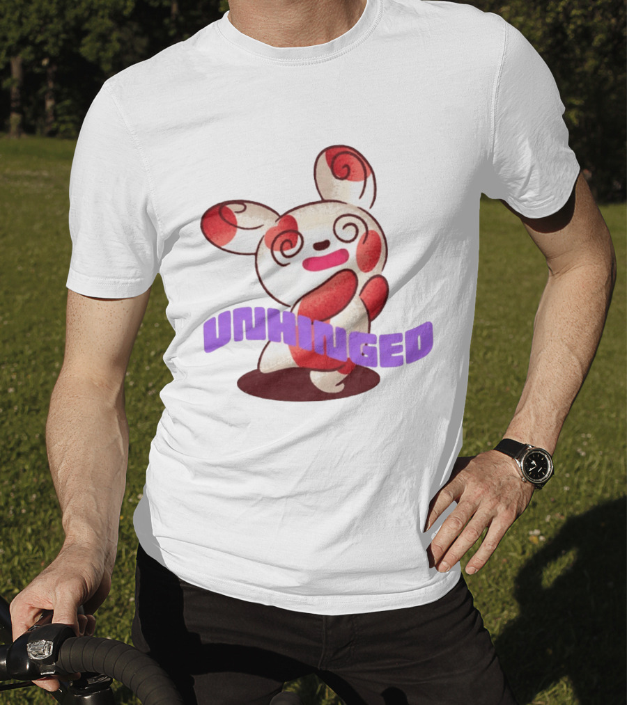 Spinda Unhinged Bunny Rabbit Cartoon Spiral Eyes T-Shirt