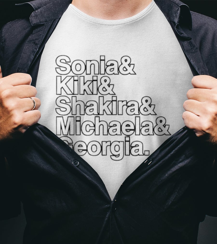 Washington Mystics 2026 WNBA Sonia Kiki Shakira Michaela Georgia T-Shirt