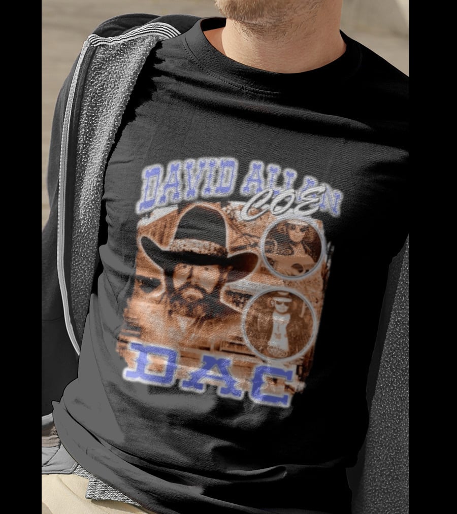 David Allan Coe DAC Cowboy Hat Sunglasses Collage T-Shirt