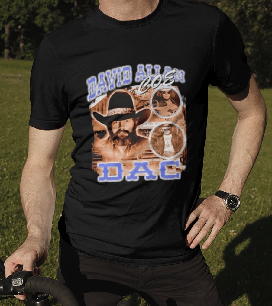 David Allan Coe DAC Cowboy Hat Sunglasses Collage T-Shirt