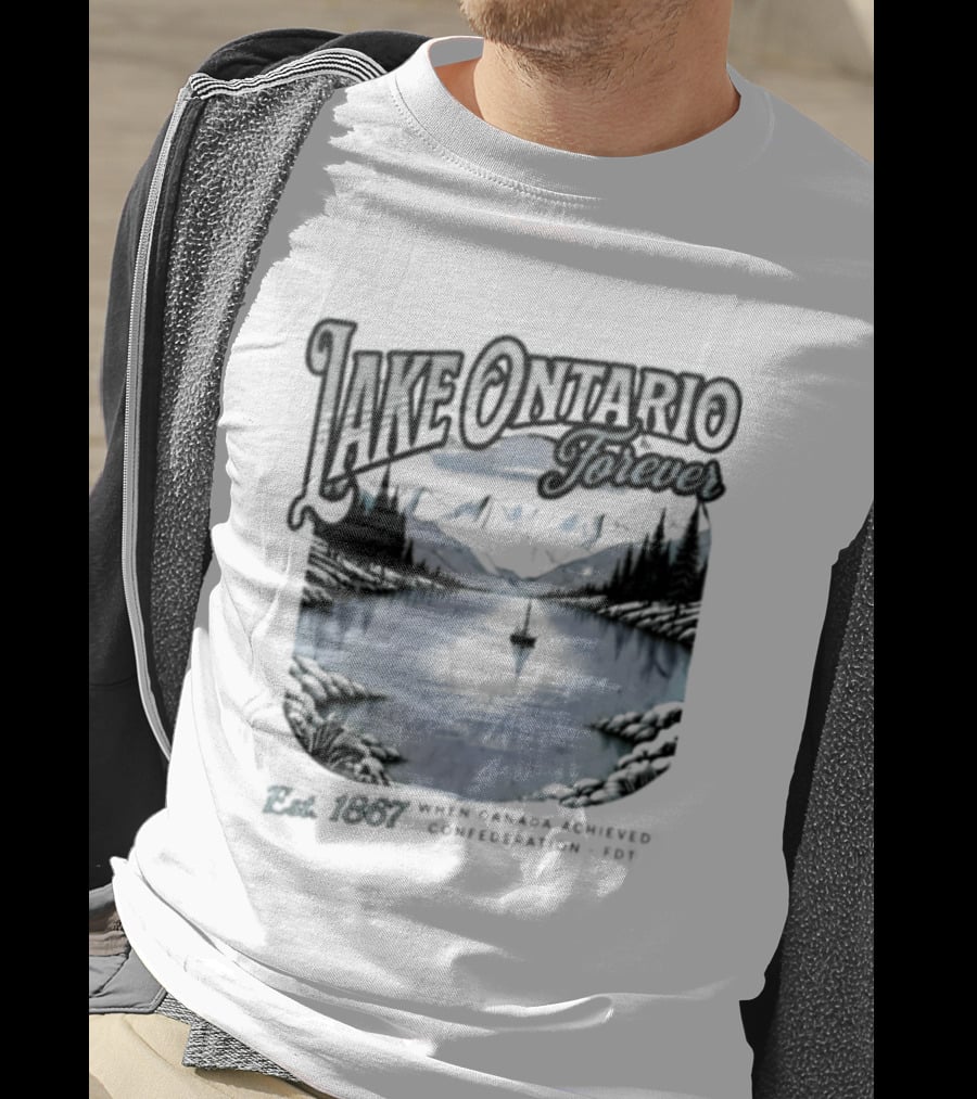 Lake Ontario Forever Great Lakes Canada Nature Exploration Where Wonder Awaits Conservation Est 1867 T-Shirt