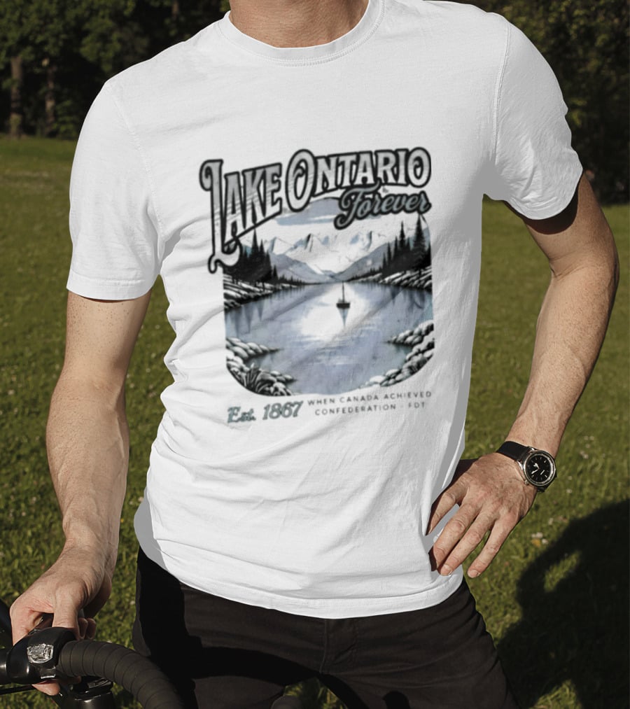 Lake Ontario Forever Great Lakes Canada Nature Exploration Where Wonder Awaits Conservation Est 1867 T-Shirt