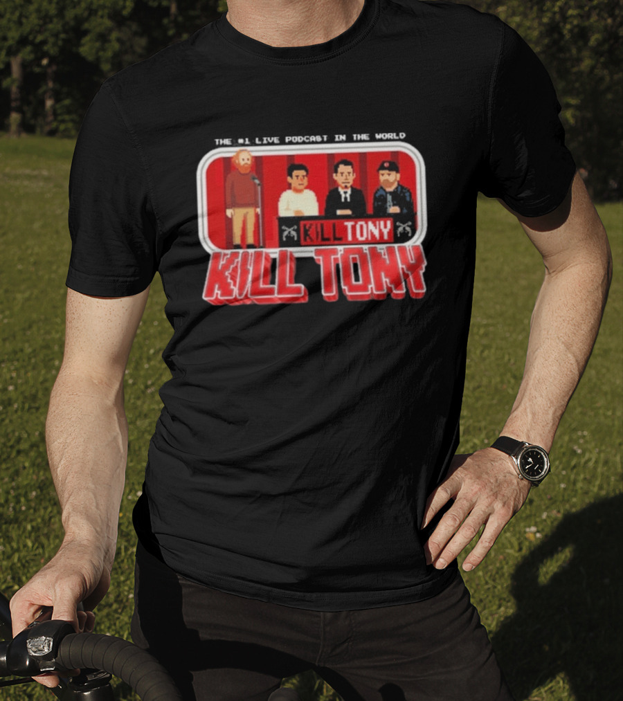 Kill Tony Podcast 8 Bit Pixel Art Comedy Panel T-Shirt