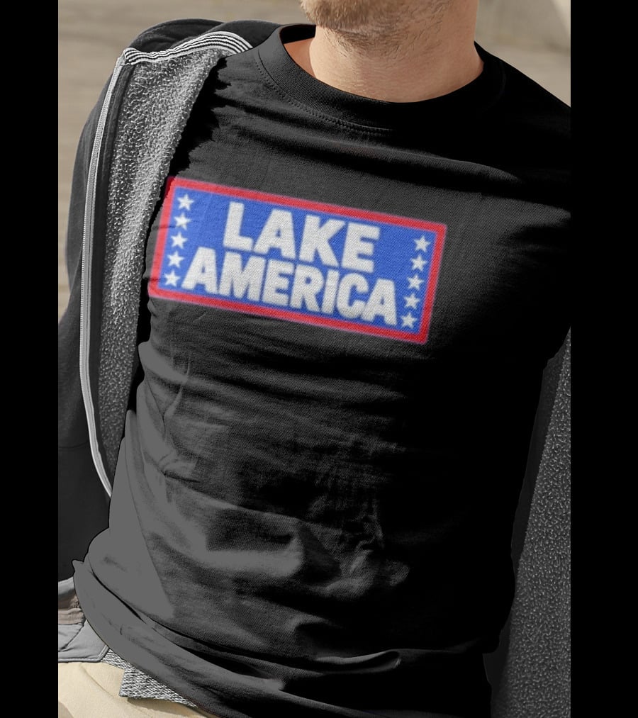 Lake America Patriotic Stars Political T-Shirt
