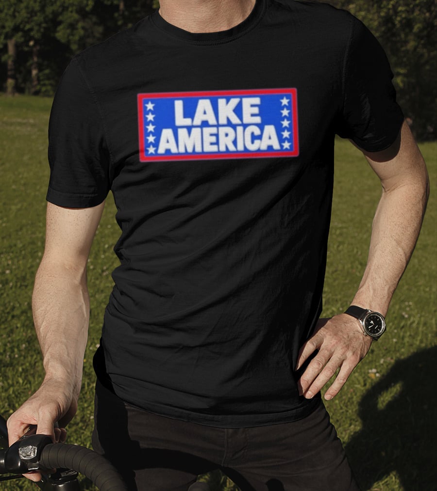 Lake America Patriotic Stars Political T-Shirt