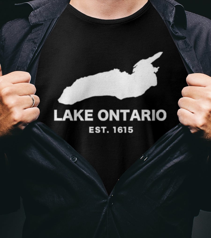 Lake Ontario Est 1615 Historical Map T-Shirt