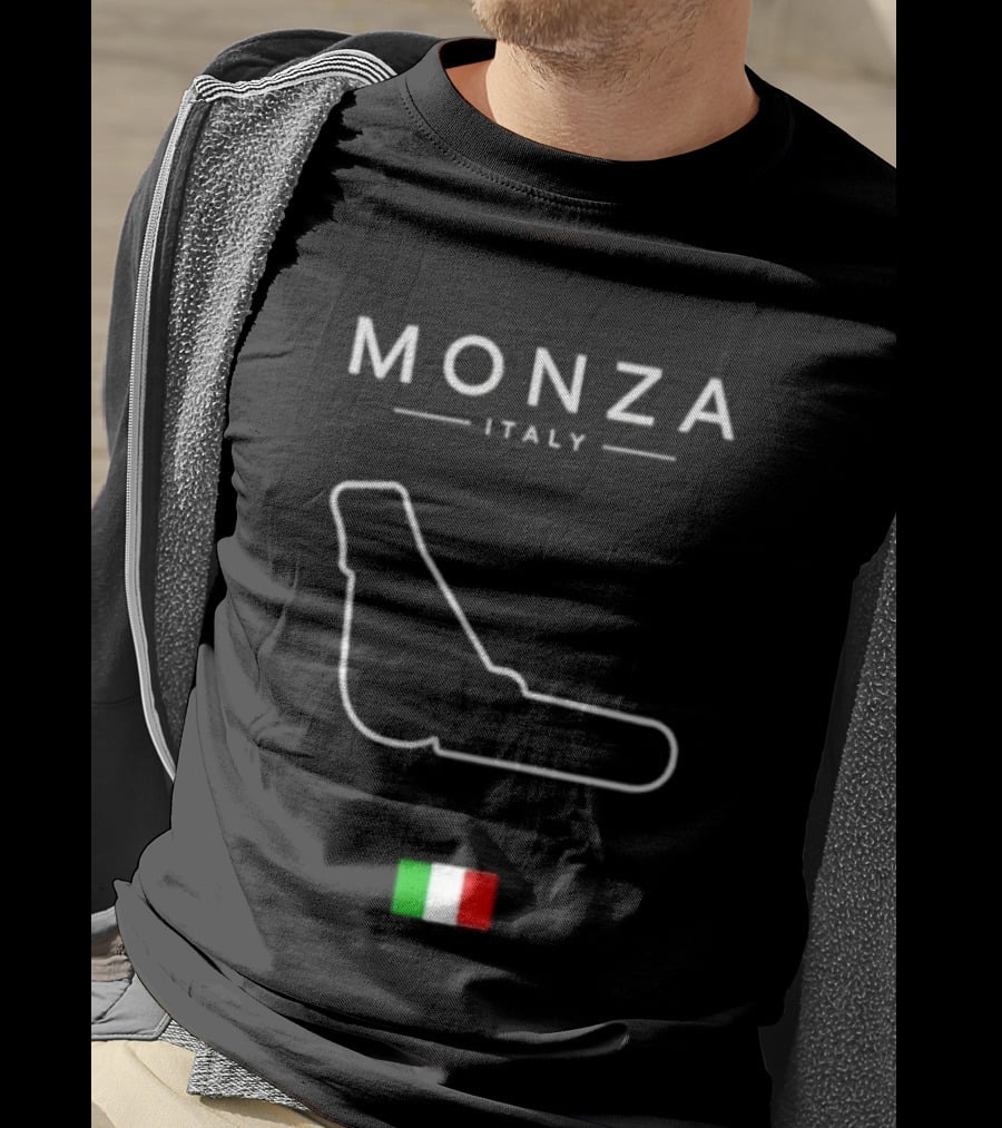 Monza Italy Temple Of Speed Circuit Italia Flag Racing T-Shirt
