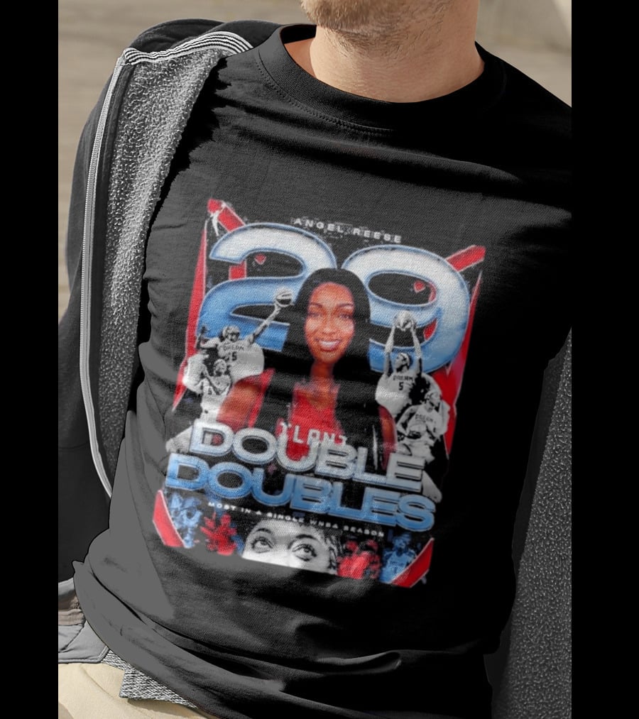 Angel Reese 29 Atlanta Dream Double Doubles Most In A Single WNBA Season T-Shirt