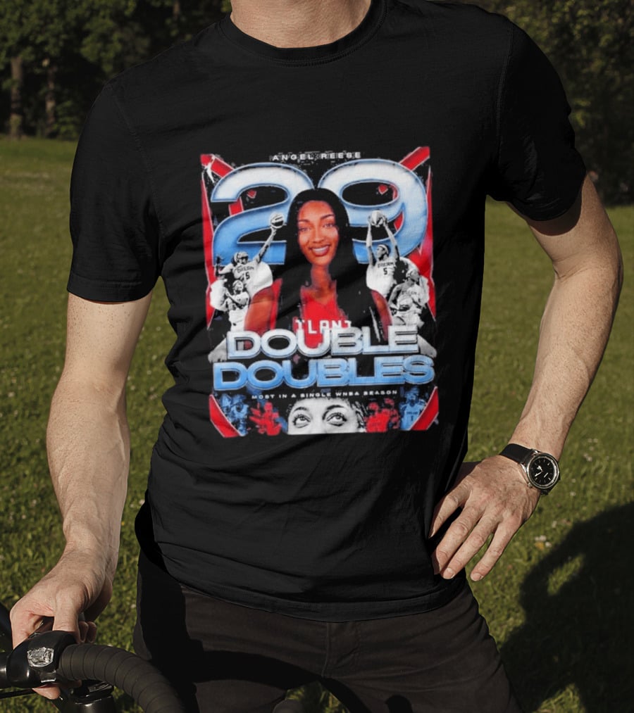 Angel Reese 29 Atlanta Dream Double Doubles Most In A Single WNBA Season T-Shirt