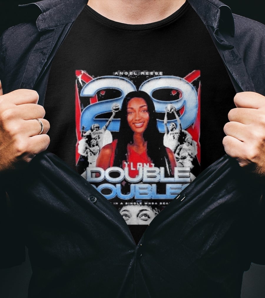 Angel Reese 29 Atlanta Dream Double Doubles Most In A Single WNBA Season T-Shirt