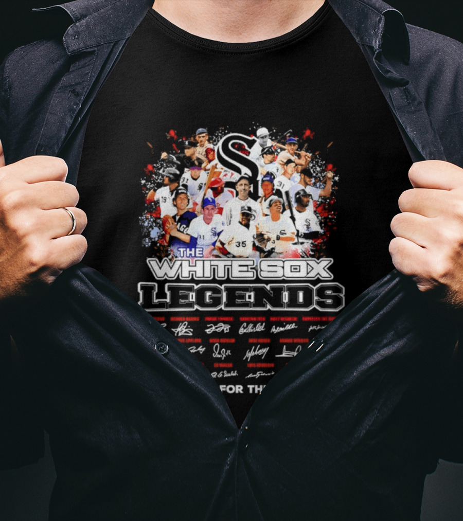 The Chicago White Sox Legends Thank You For The Memories Signatures T-Shirt