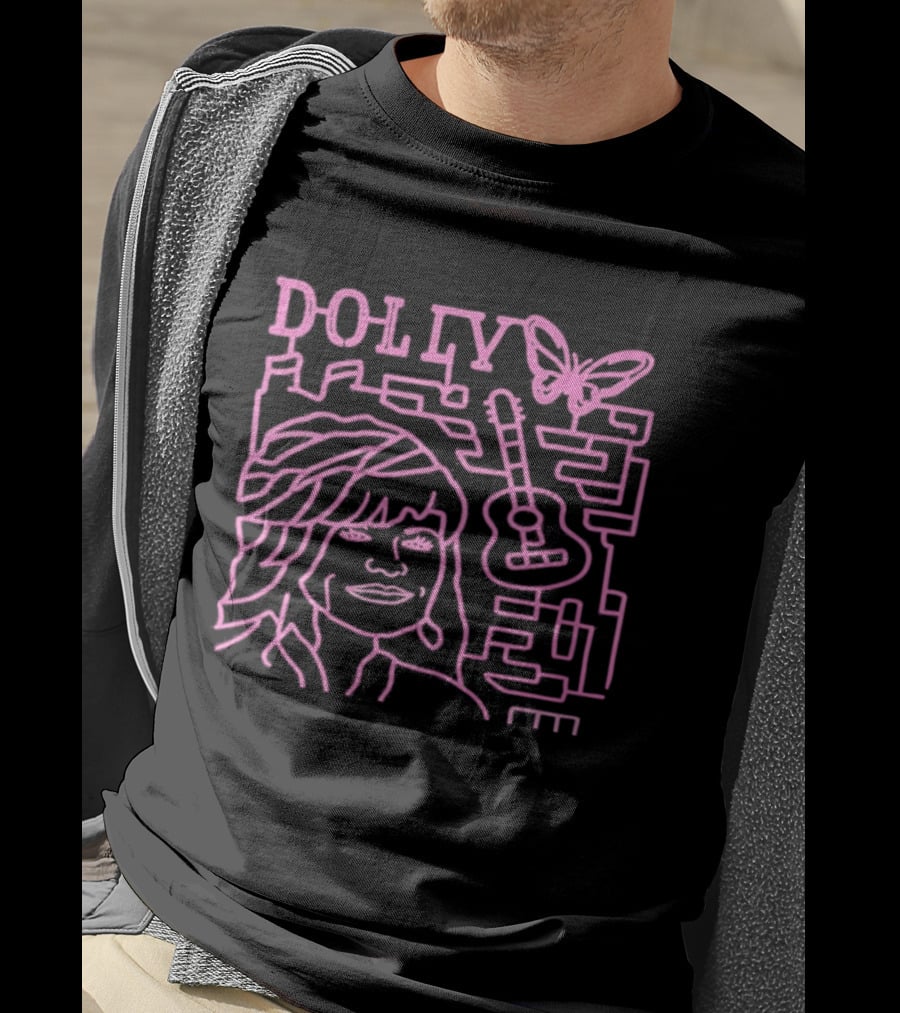 Dolly Corn Maze Butterfly Guitar Maze T-Shirt