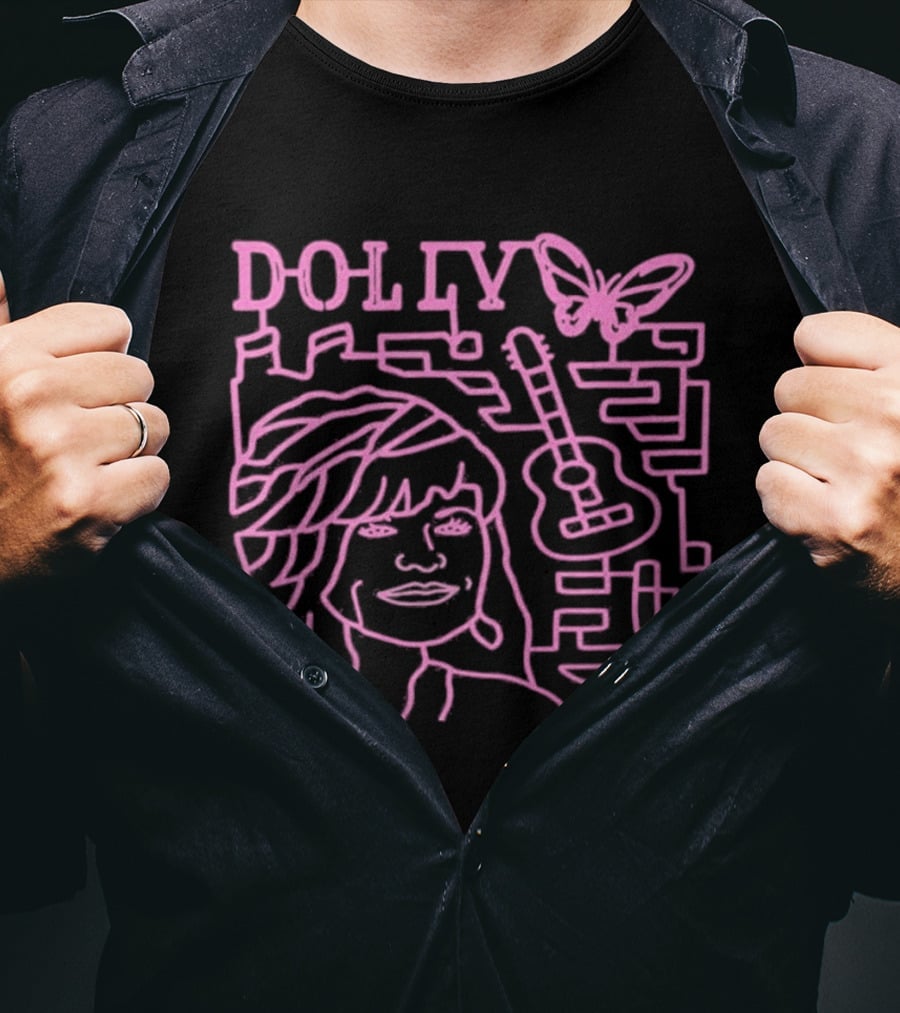 Dolly Corn Maze Butterfly Guitar Maze T-Shirt
