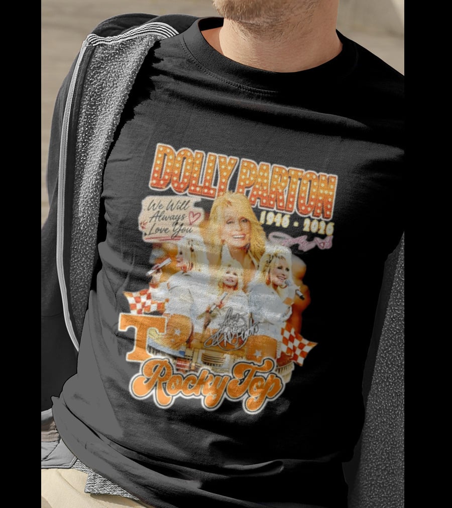 Dolly Parton 1946 2026 We Will Always Love You Tennessee Volunteers Rocky Top T-Shirt