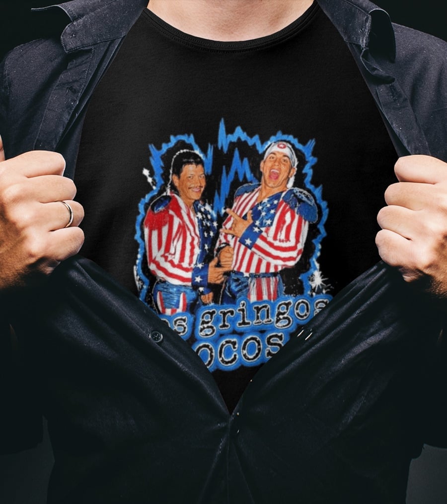 Dominik Mysterio Los Gringos Locos Red White Blue Stars And Stripes T-Shirt