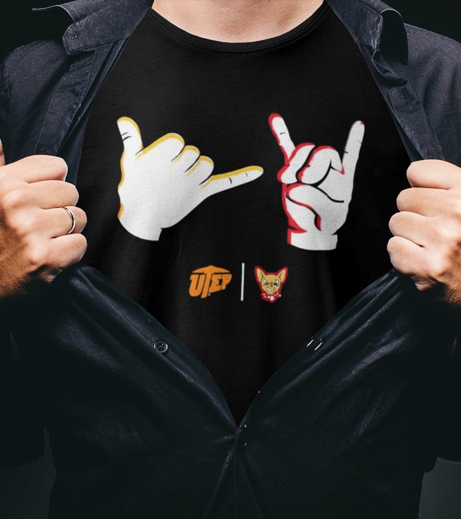 El Paso Chihuahuas Fear The Ears Hand Signs Gesture T-Shirt